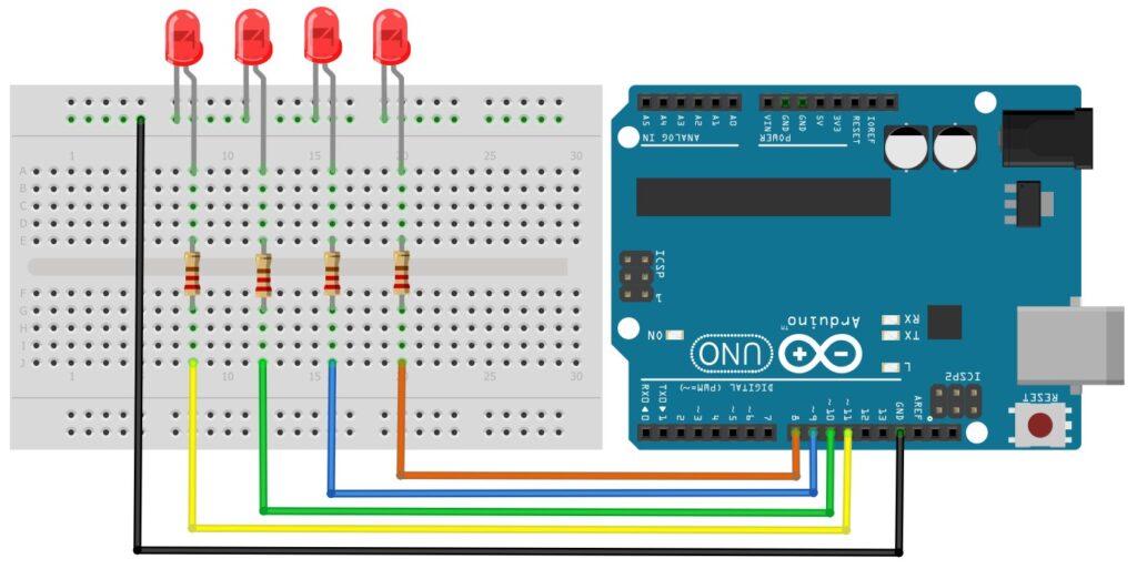 mBlock Yürüyen Işık 4 ledli