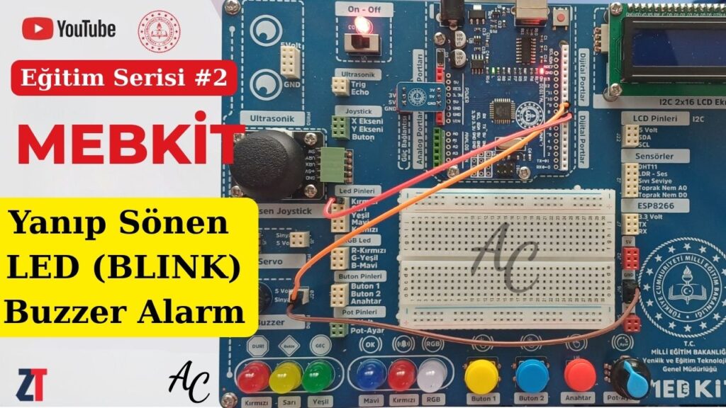 #2 MEBKİT-Yanıp Sönen Led-Buzzer 2 Mebkit led buzzer