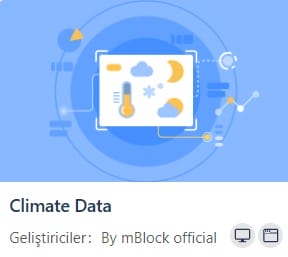 #3 mBlock İklim Verileri - Hava Durumu 1 mBlock İklim Verileri - Hava Durumu
